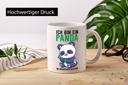 Ich bin ein Panda | Pandabär Kinder v2 Geschenkidee Humor Tasse