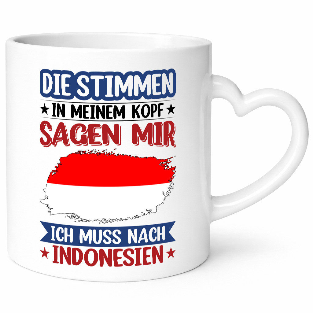 Indonesien | Urlaub Stimmen in meinem Kopf Traumland Geschenk Humor