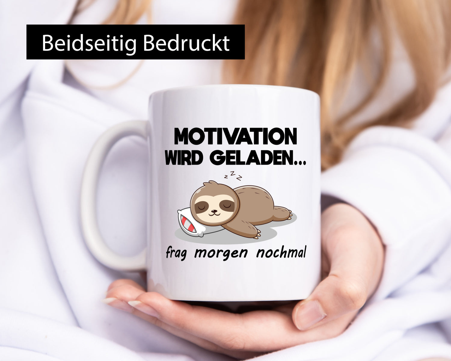 Motivation wird geladen | Frag morgen nochmal Faultier lustig Tierliebhaber