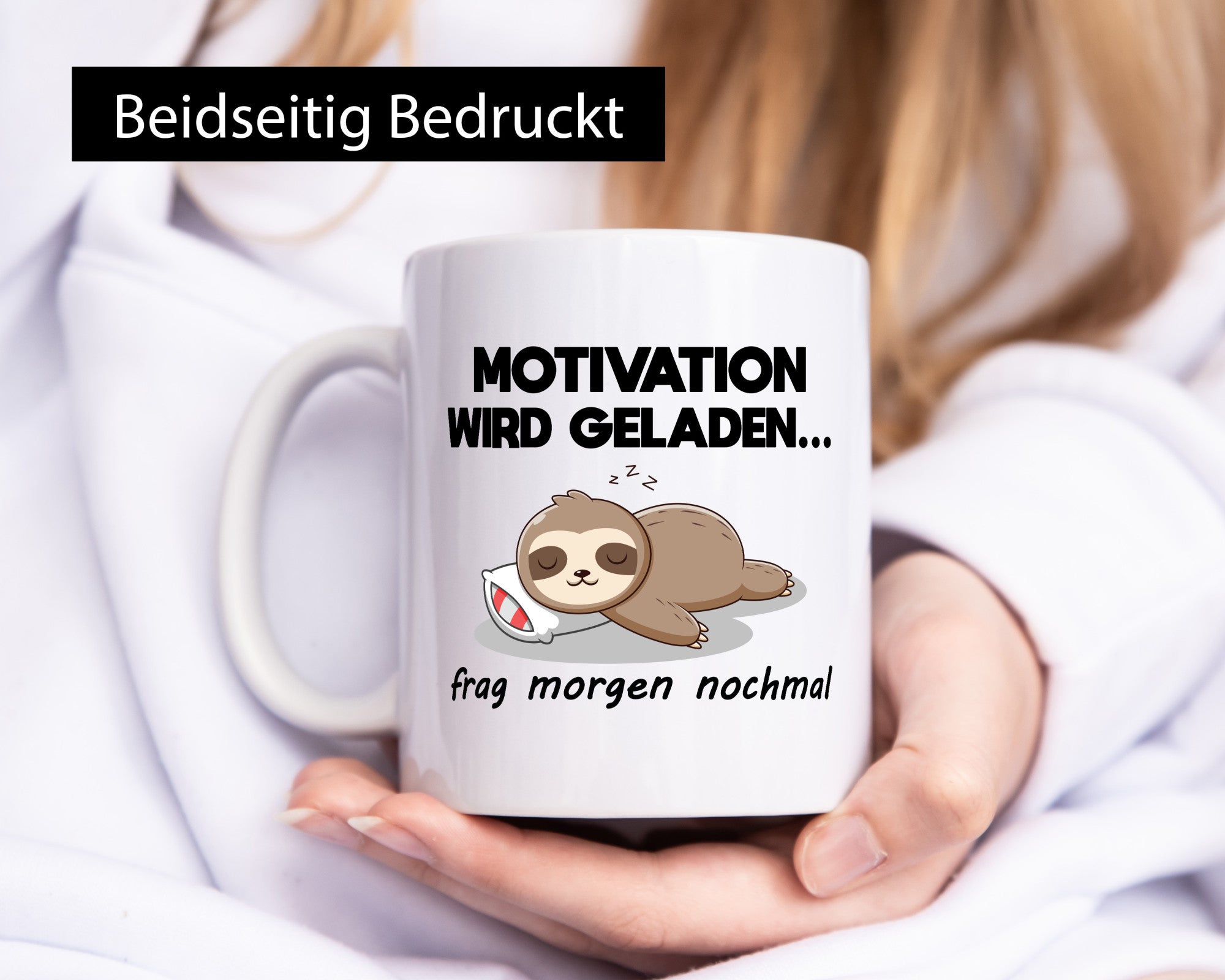 Motivation wird geladen | Frag morgen nochmal Faultier lustig Tierliebhaber