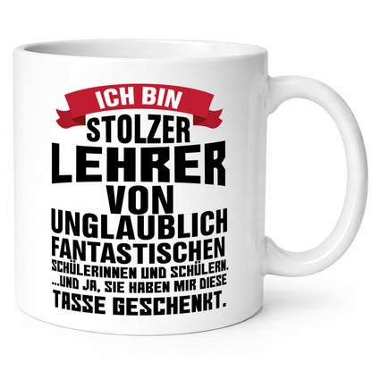 Proud Teacher | Coffee Drinker Mug Student Humor Gift Idea