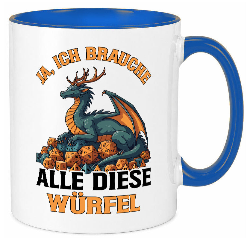 Ja ich brauche alle diese Würfel | Drache Rollenspiel v2 Geschenk Humor