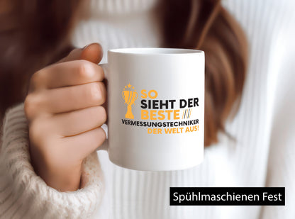 Der Weltbeste Vermessungstechniker | Techniker lustig Humor Geschenkidee Tasse