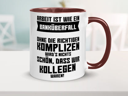Arbeit | Kollegen Komplizen Jobwechsel Abschied Büro lustiger Spruch Geschenk