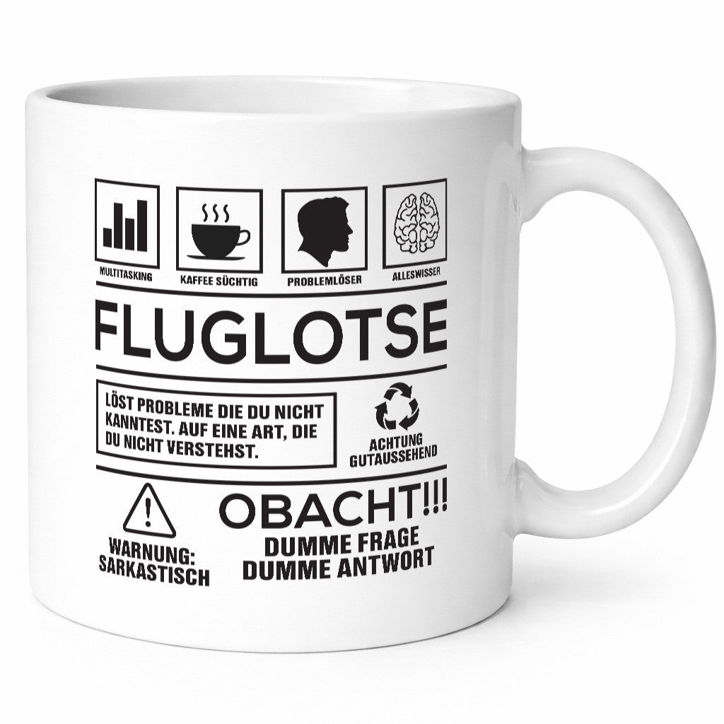 Achtung Probleme Fluglotse | Flugverkehr Flughafen Humor Geschenkidee Tasse