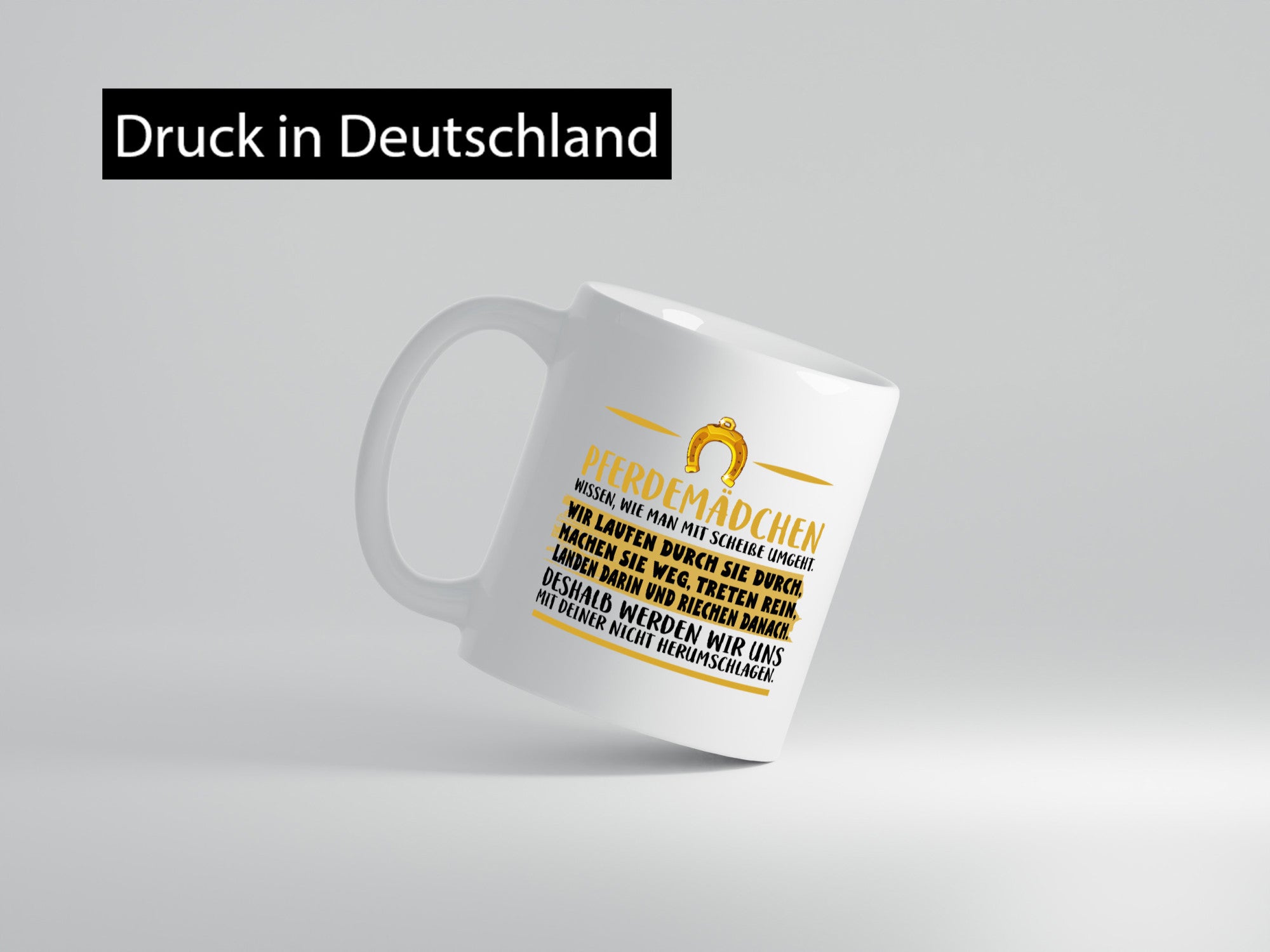 Pferdemädchen | Reiterin Tasse Pferdebesitzerin Geschenk Humor Geschenkidee