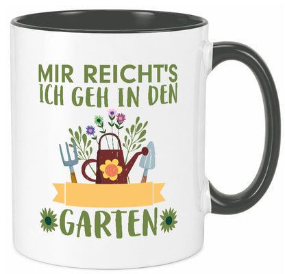 Ich geh in den Garten | Gärtner Tasse Gartenarbeit Humor Arbeit Kollegen Büro