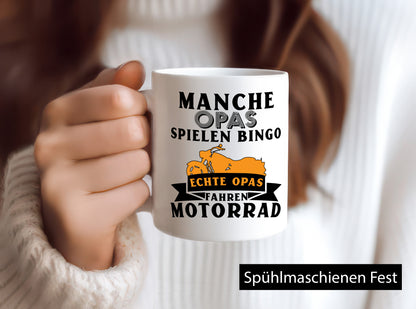 Opas spielen Bingo, echte fahren Motorrad | lustiger Spruch Geschenk Familie