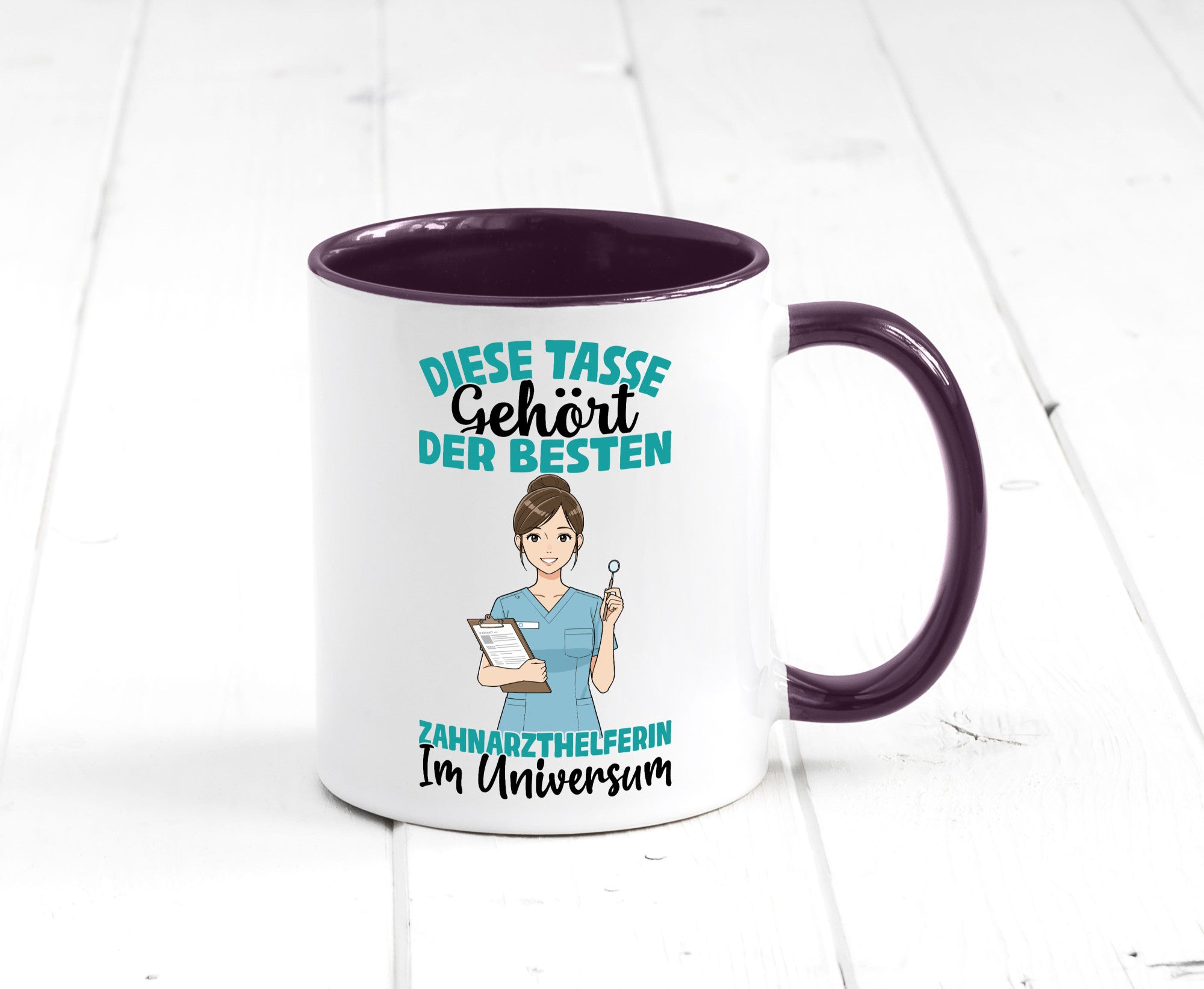 Im Universum: Zahnarzthelferin | Zahnmedizin Humor Geschenkidee Tasse