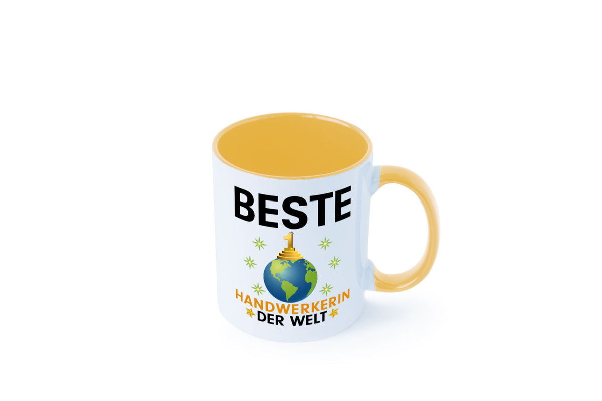 Welt Beste Handwerkerin | Handwerkerinnen lustiger Spruch Geschenk Humor Tasse
