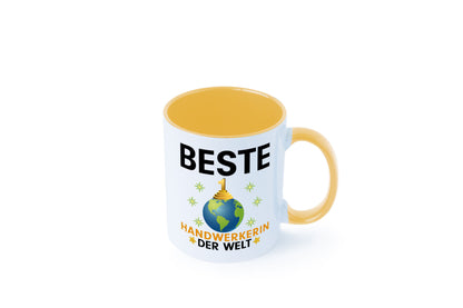 Welt Beste Handwerkerin | Handwerkerinnen lustiger Spruch Geschenk Humor Tasse