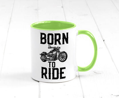 Born to ride | Biker Tasse Motorradfahrer Motorrad lustiger Spruch Geschenk