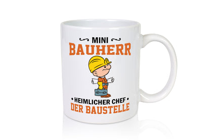 Mini Bauherr Heimlicher Chef | Bauen bagger lustig Arbeit Kollegen Büro