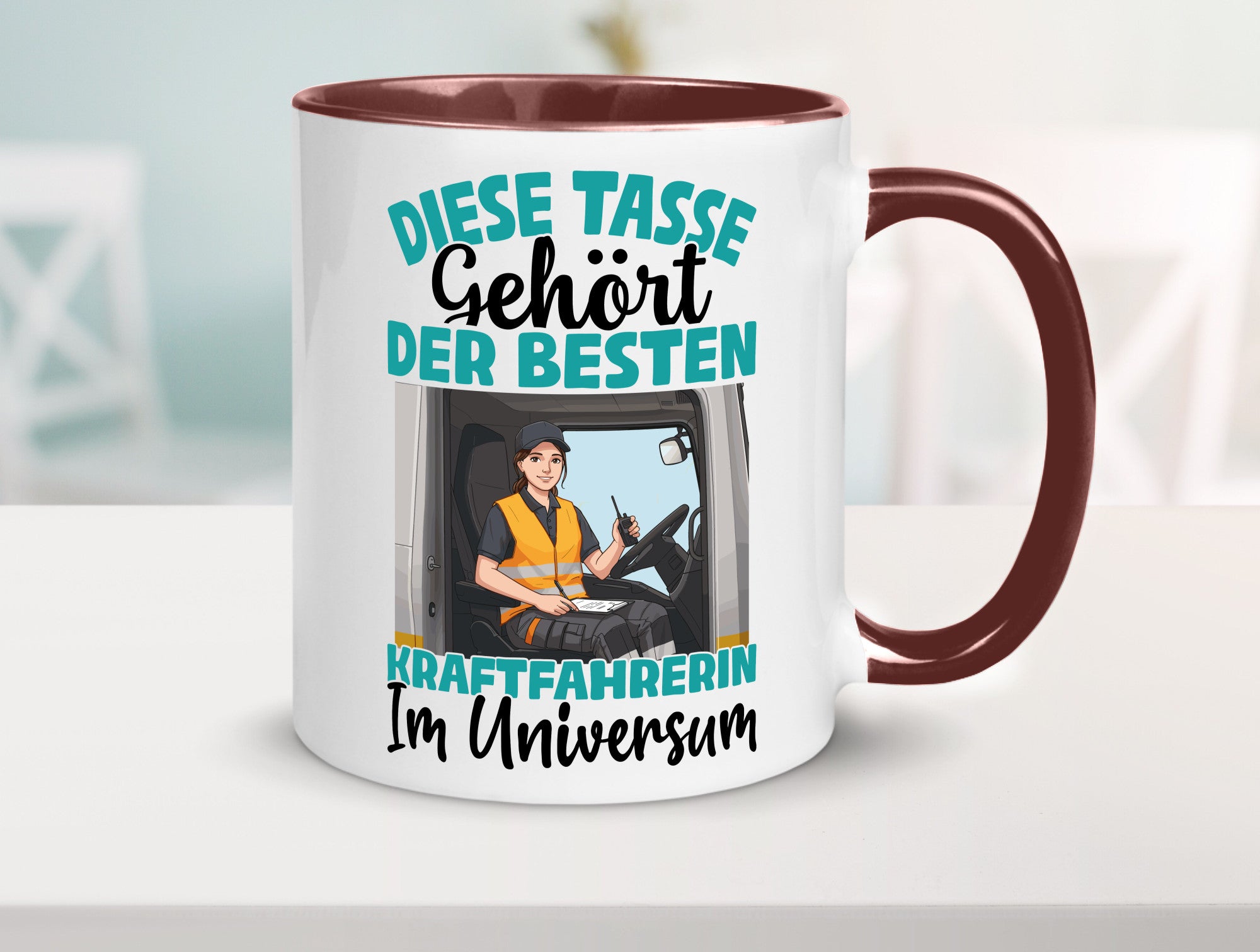 Im Universum: Kraftfahrerin | Lastwagen LKW lustig Humor Geschenkidee Geschenk