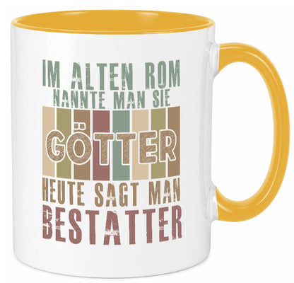 Heute sagt man: Bestatter | Bestattung Totengräber Geschenk Humor Geschenkidee