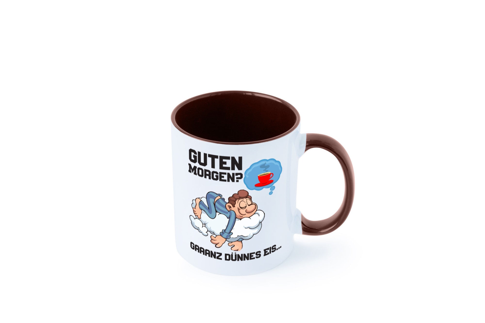 Ganz dünnes Eis | Morgenmuffel Tasse Kaffeetrinker Geschenkidee Humor