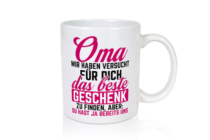 Beste Geschenk für Oma | Großmutter lustiger Spruch Familie Geschenkidee Tasse