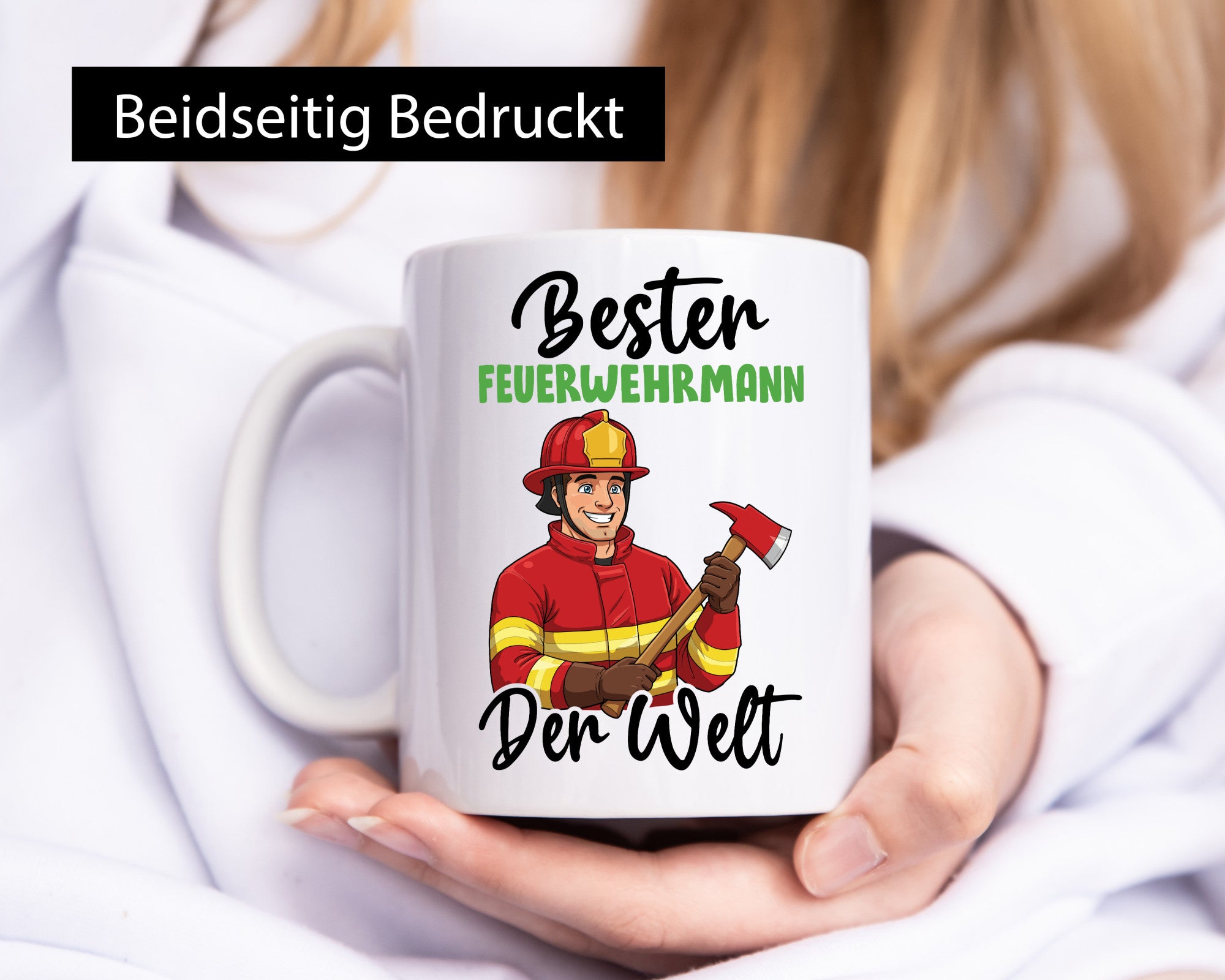 Bester Feuerwehrmann | Feuerwehr v2 Humor Geschenkidee Tasse