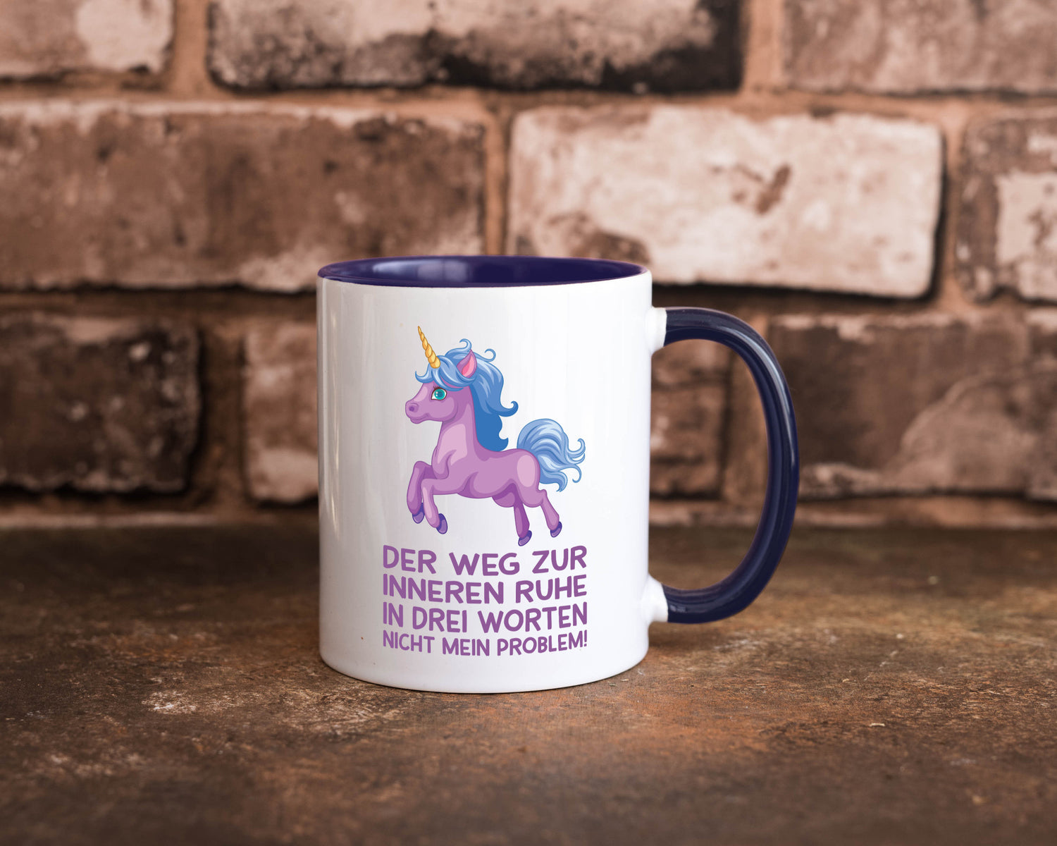 Innere Ruhe, drei Worte, nicht mein Problem | Einhorn Geschenk Humor