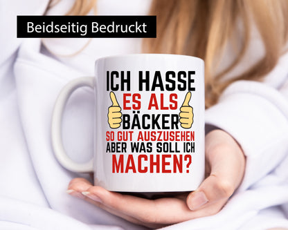 Als Bäcker so gut auszusehen | Bäckerrei Geschenk Humor Geschenkidee lustiger