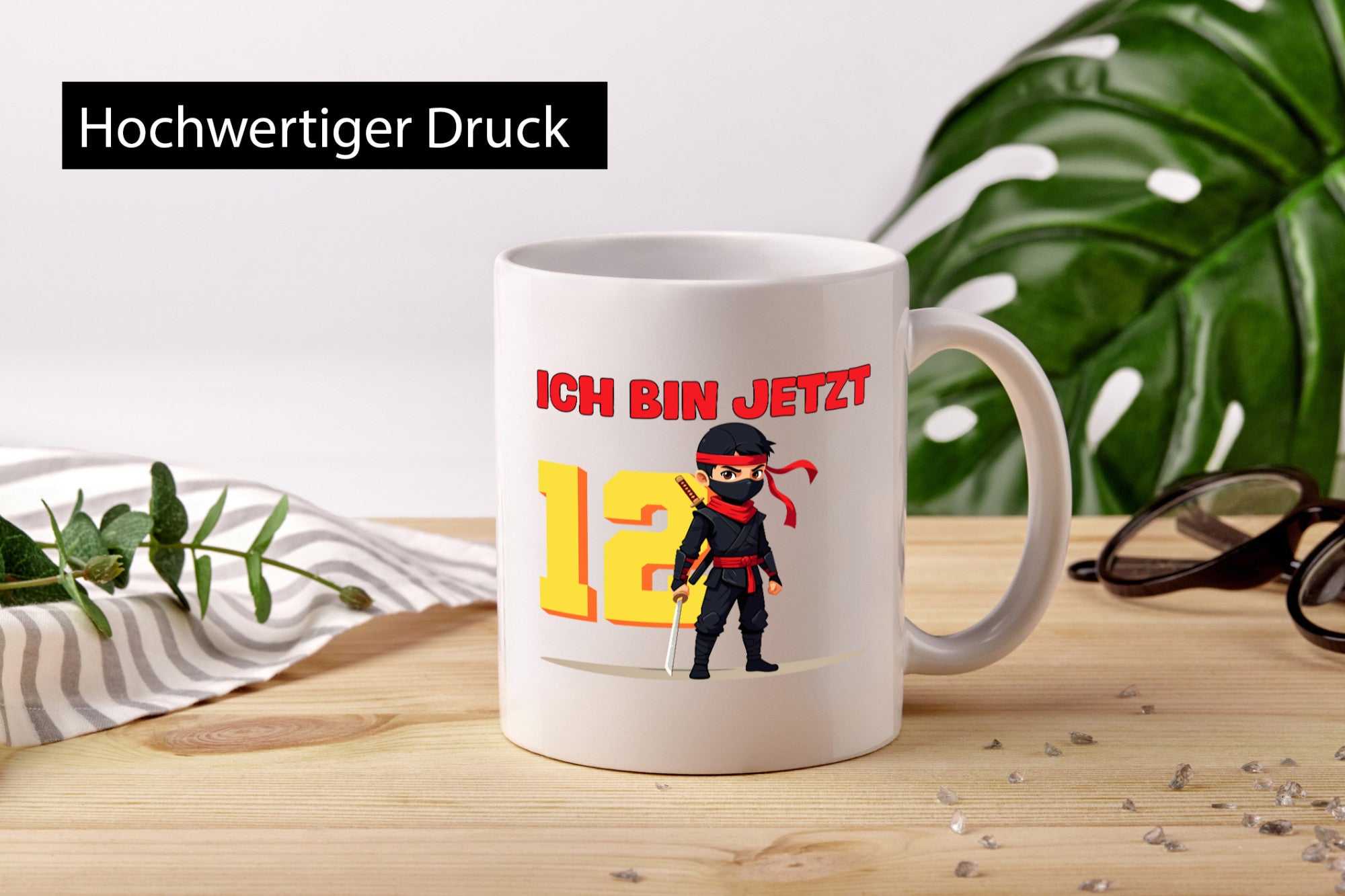 12. Geburtstag | 12 Jahre Ninja Kinder lustiger Spruch Geschenk Geschenkidee