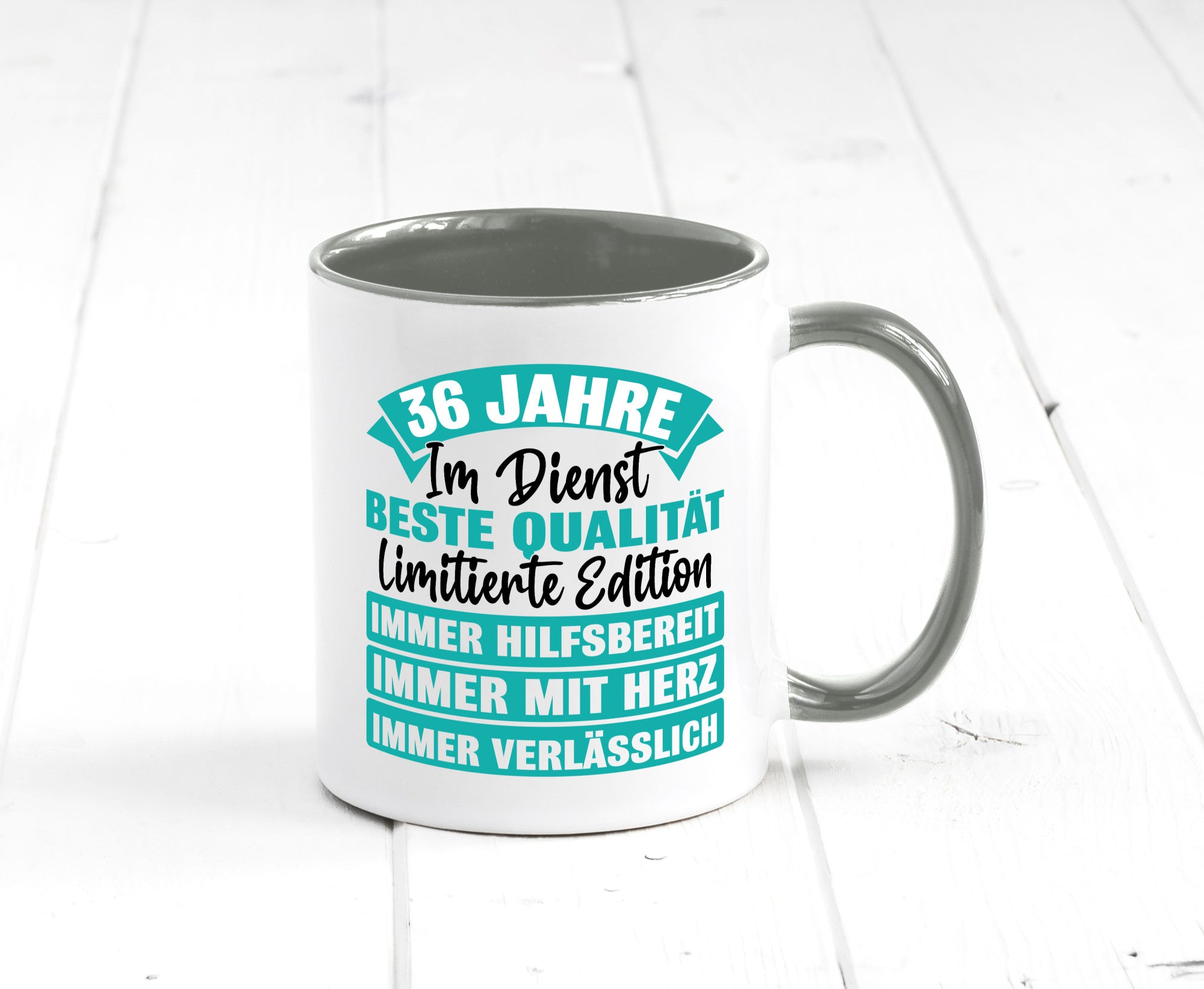 36 Jahre im Dienst | Jubiläum Arbeit Geschenk Kollegen Büro lustiger Spruch