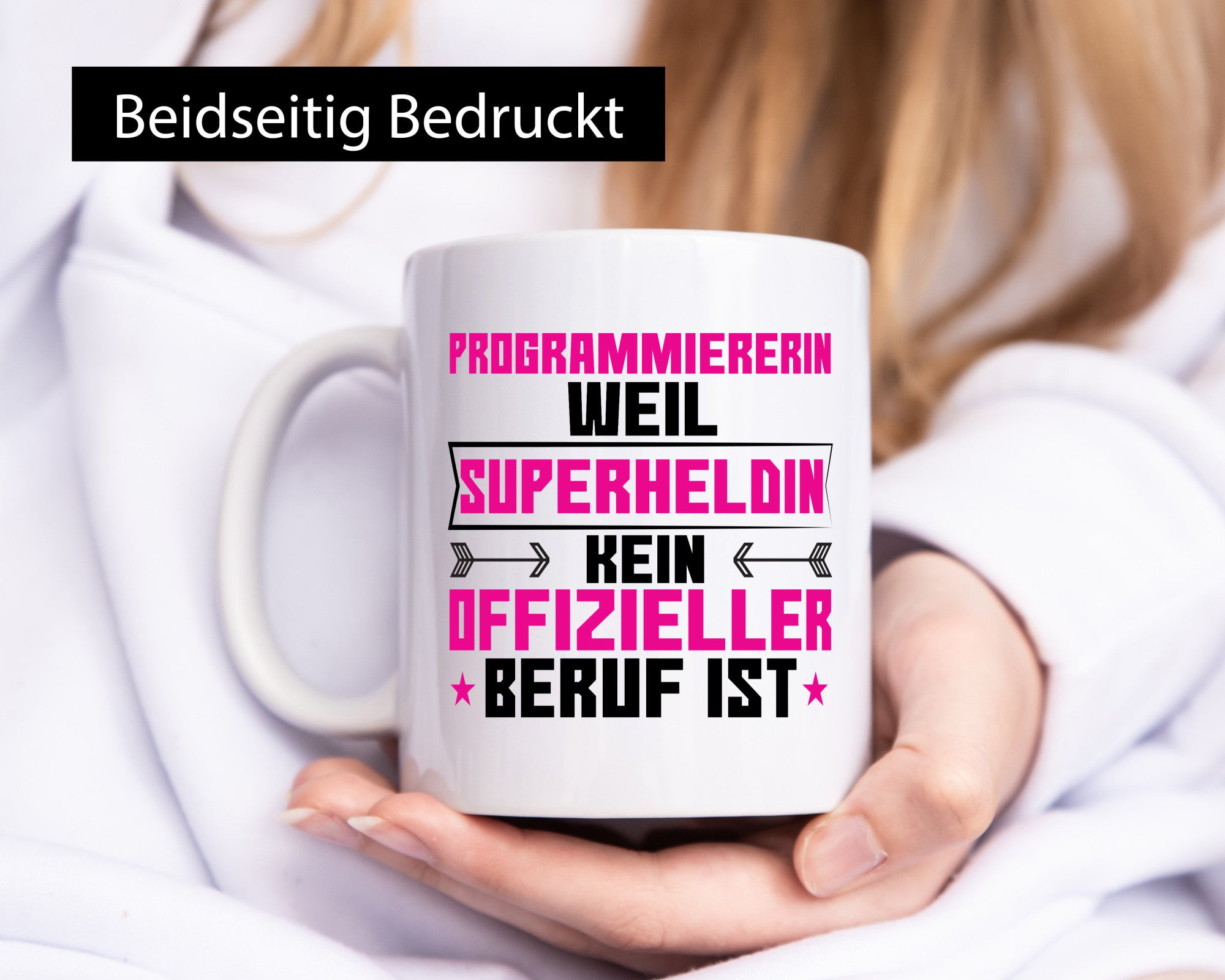 Superheldin Programmiererin | Software Entwickler Humor Geschenkidee Tasse