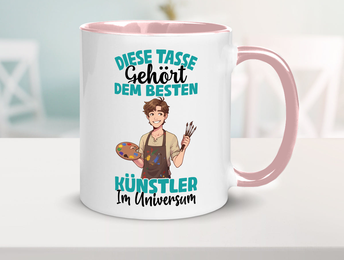 Im Universum: Künstler | Kunst Geschenkidee Humor Tasse
