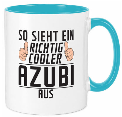Richtig Cooler Azubi | Ausbildung Lehre Lehrling Geschenk Humor Geschenkidee Tasse