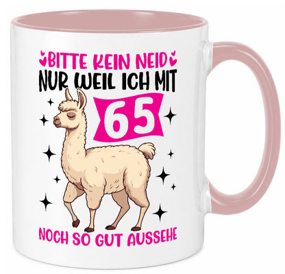 65. Geburtstag | 65 Jahre Lama gut aussehen Geschenkidee Humor Tasse