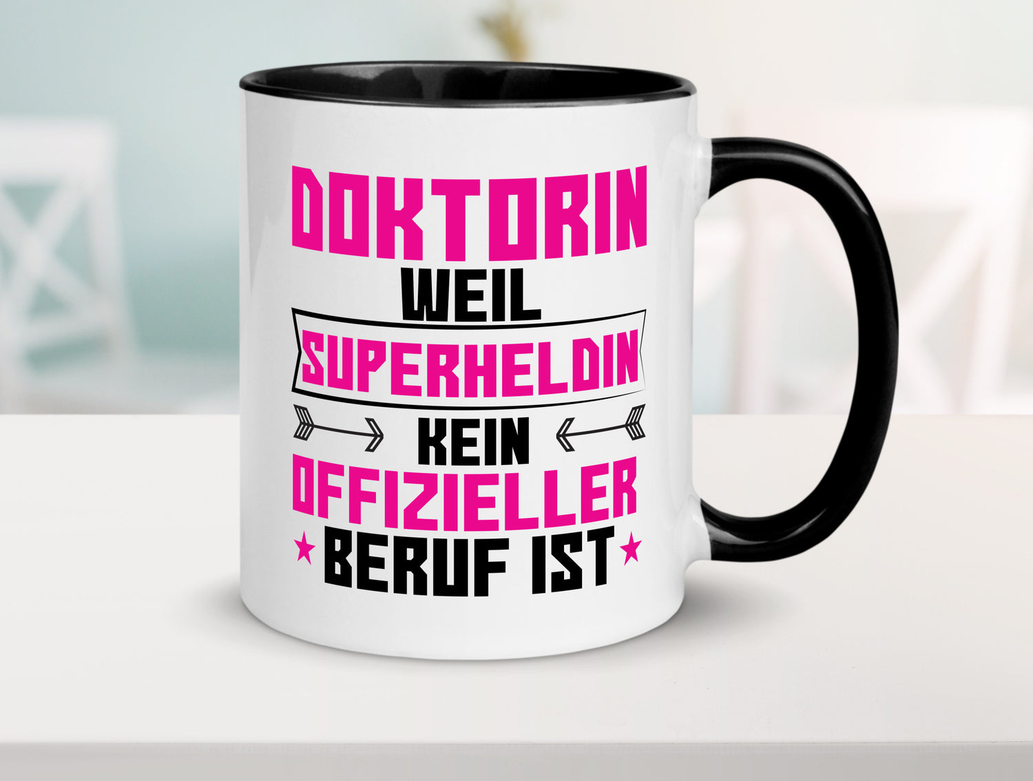 Superheldin Doktorin | Doktorand Doktortitel Geschenkidee Humor Tasse