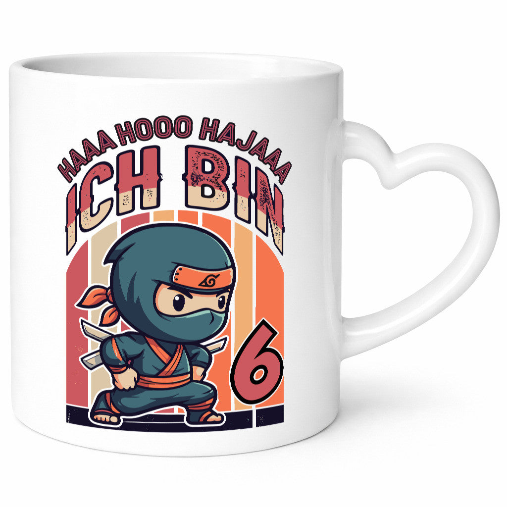 6. Geburtstag | Ninja Junge 6 Jahre Humor Geschenkidee Tasse
