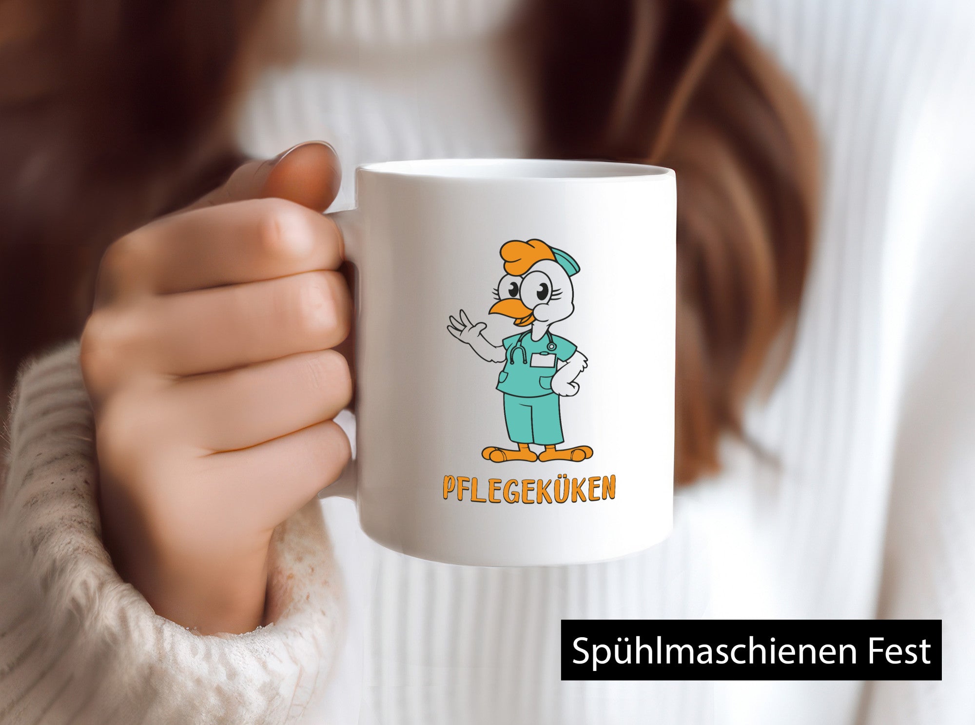 Pflegeküken | Küken-Krankenschwester-Pfleger-Humor-Geschenkidee Tasse