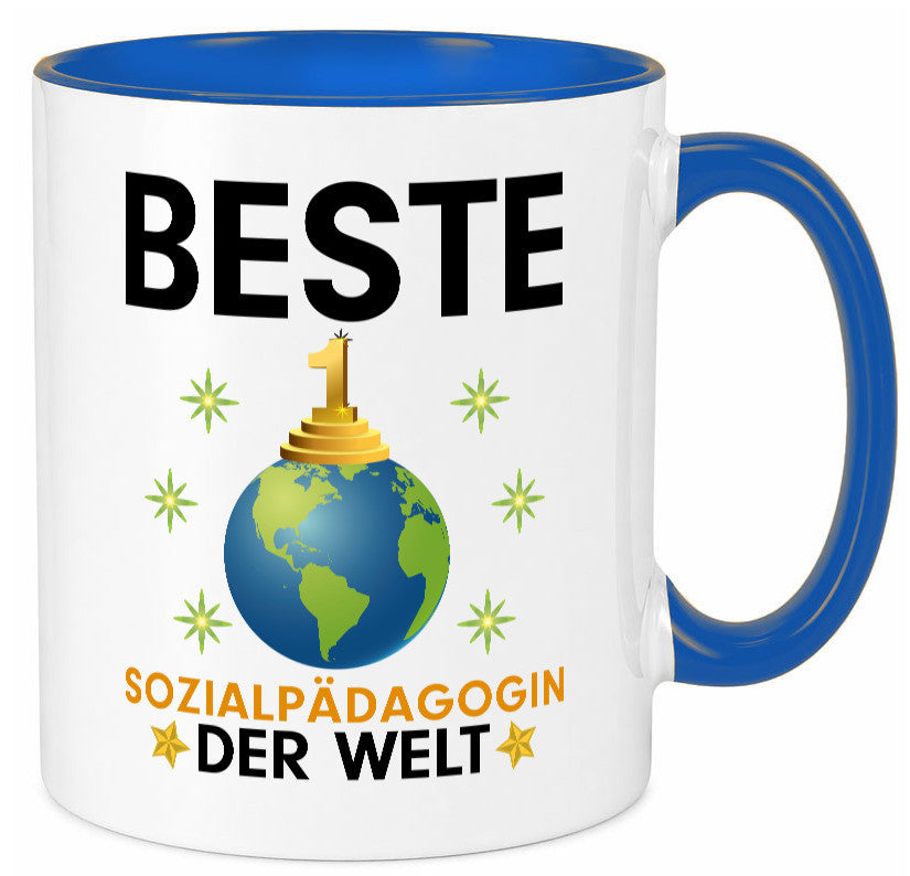 Welt Beste Sozialpädagogin | Humor Pädagogin Geschenkidee Tasse