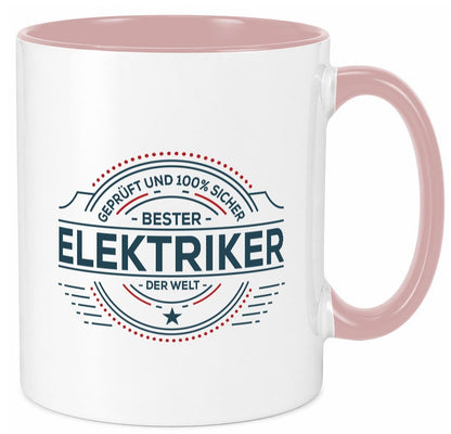 Geprüft und sicher: Elektriker | Elektronik Elektrotechnik lustig Humor Tasse