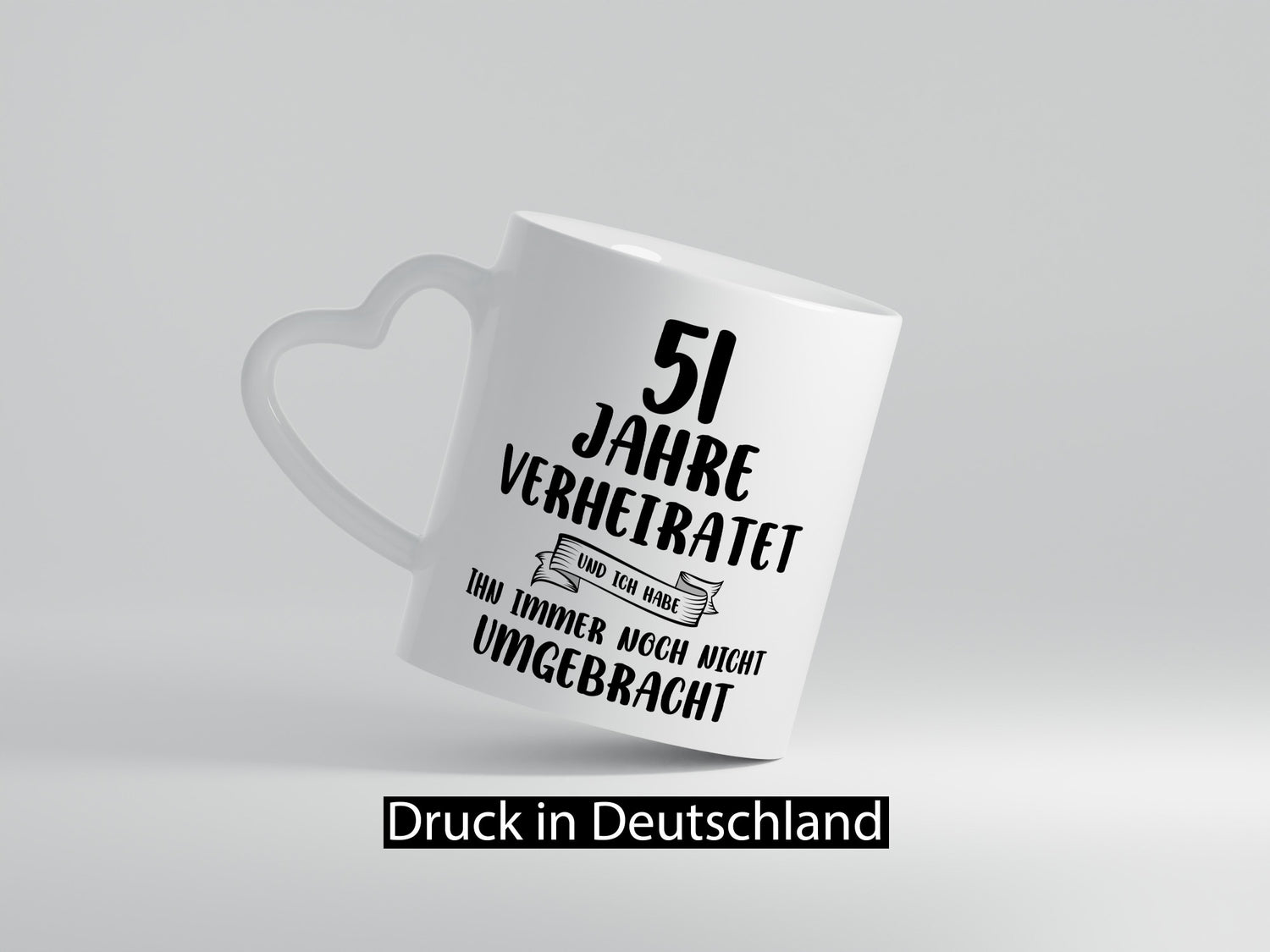 51 Jahre Verheiratet, immer noch am Leben! Geschenkidee Humor Tasse