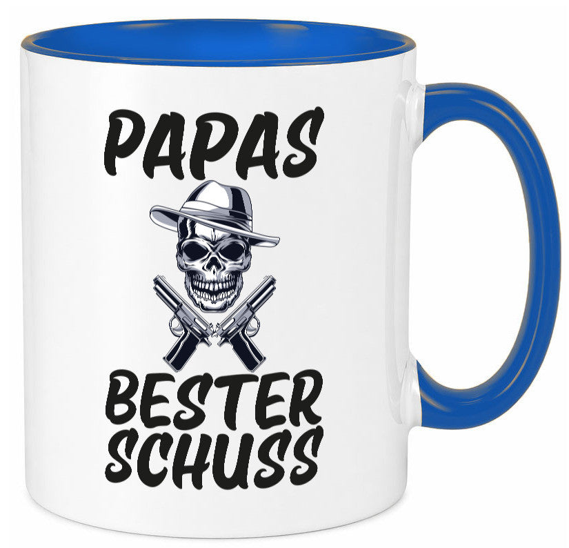 Papas bester schuss | Vatertag Papa der Welt Humor Familie Geschenkidee Tasse