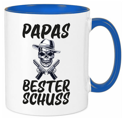 Papas bester schuss | Vatertag Papa der Welt Humor Familie Geschenkidee Tasse