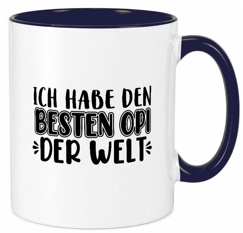 Bester Opi der Welt | Opa Tasse Großvater Statement lustiger Spruch Geschenk