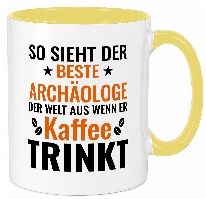 Kaffee trinkt: Archäologe | Archäologie Forscher lustig Humor Geschenkidee