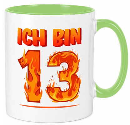 13. Geburtstag | 13 Jahre Drache lustiger Spruch Geschenk Geschenkidee Tasse