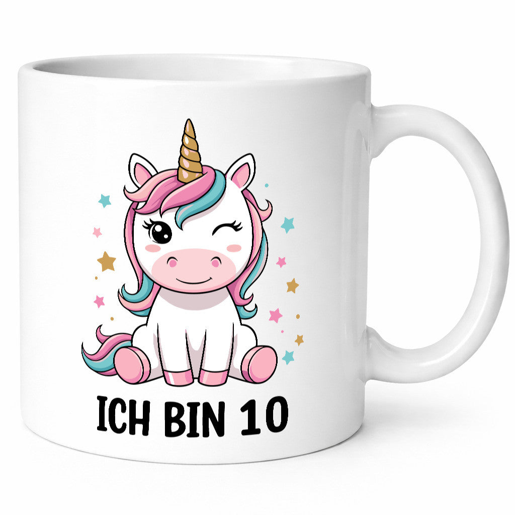 10. Geburtstag | 10 Jahre Einhorn Mädchen v2 Humor Geschenkidee Tasse