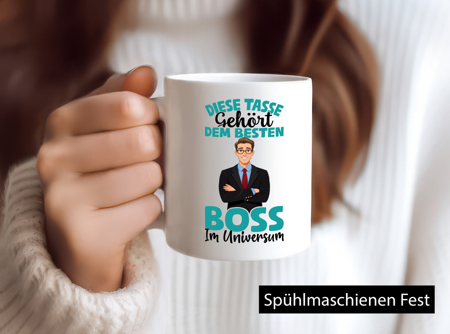 Im Universum: Boss | Führungskraft Vorgesetzter lustiger Spruch Geschenk Humor