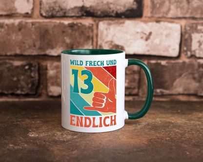 13. Geburtstag | 13 Jahre Wild und Frech Humor Geschenkidee Tasse