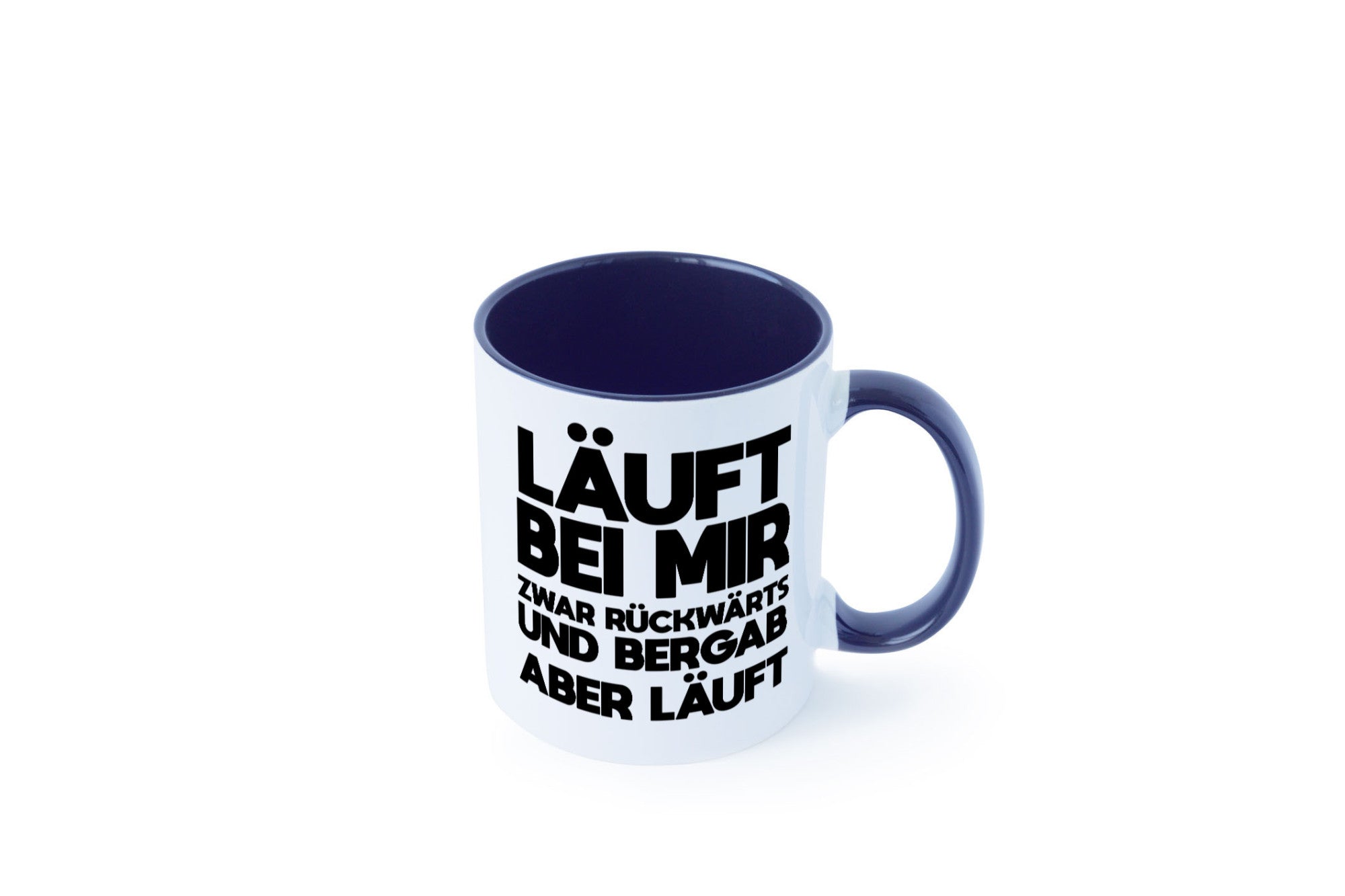 Läuft bei mir | Rückwerts aber Motivation Geschenkidee Humor Tasse