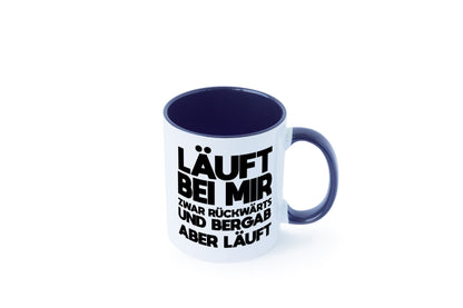 Läuft bei mir | Rückwerts aber Motivation Geschenkidee Humor Tasse