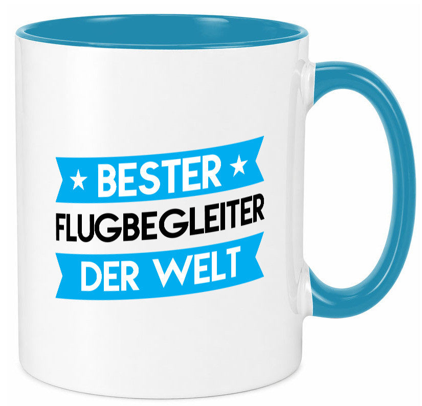 Bester Flugbegleiter | Steward Flughafen Humor Geschenkidee Tasse
