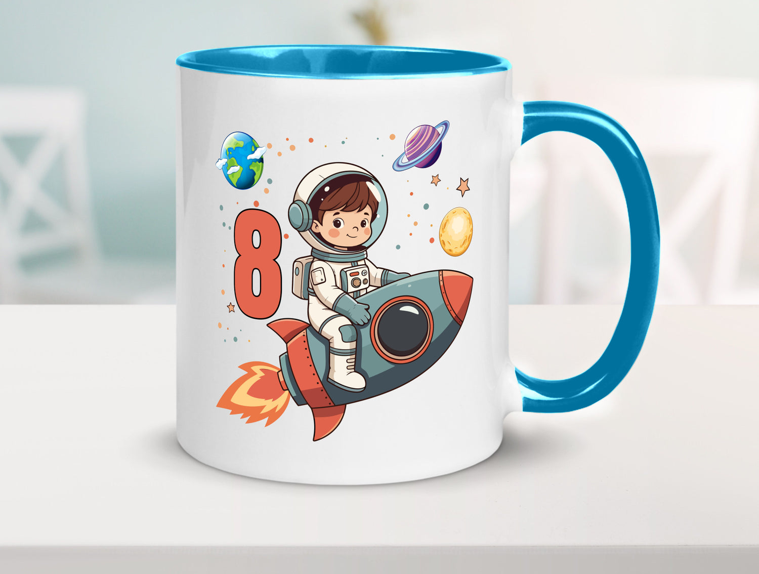 8. Geburtstag | 8 Jahre Astronaut Weltraum Humor Geschenkidee Tasse