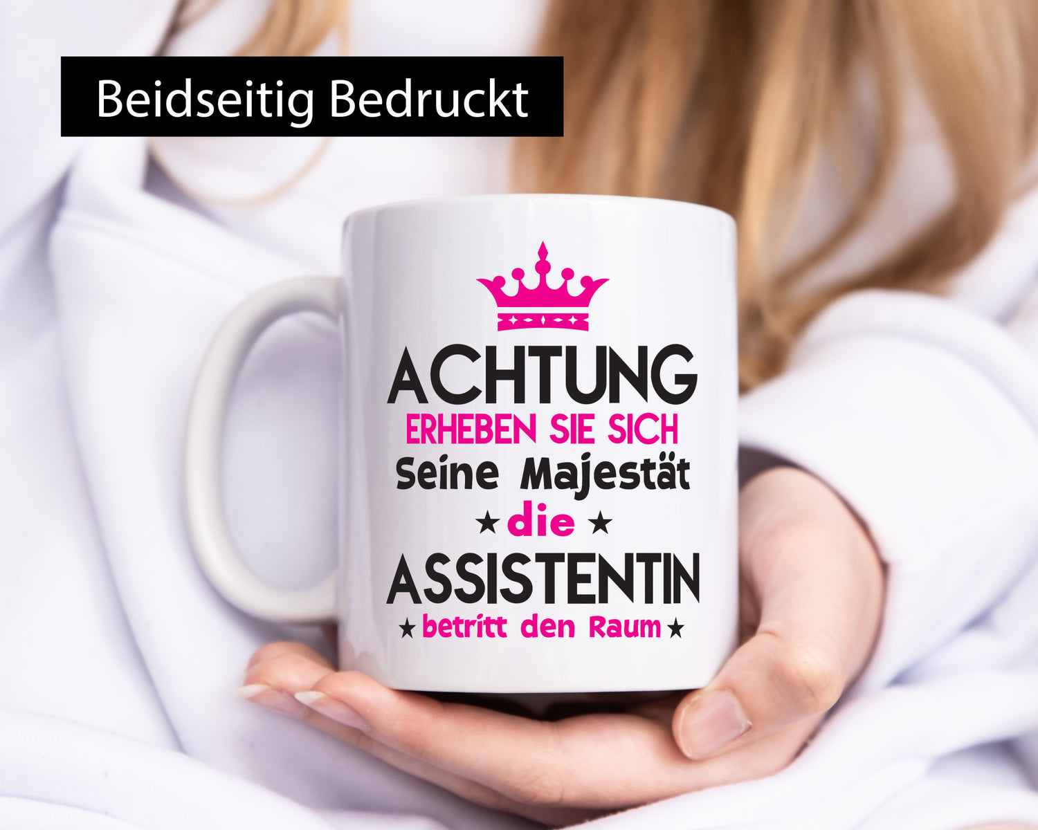 Seine Majestät Assistentin | Assistenz Hilfskraft Humor Geschenkidee Tasse