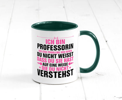 Löse Probleme: Professorin | Uni Universität v2 Geschenkidee Humor Tasse